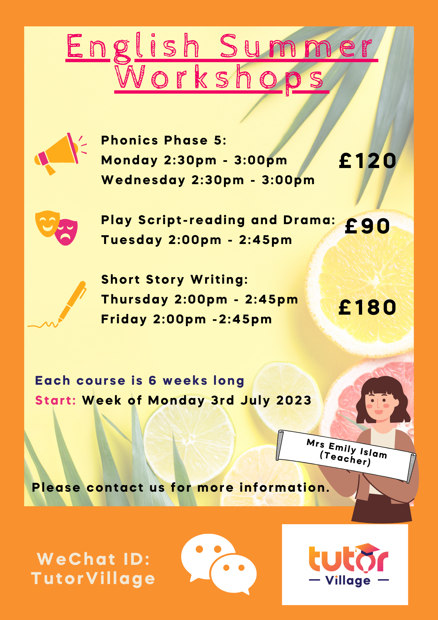 Summer Workshops with Tutor Village Maths tutoring in Darlington at Tutor Village